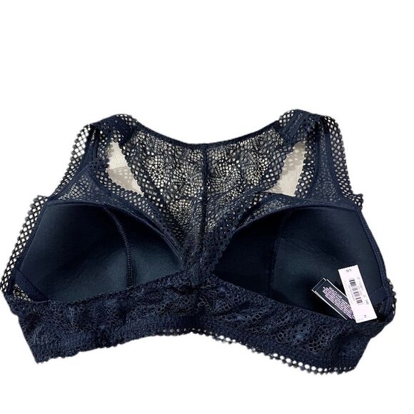Victoria’s Secret lightly lined  lace Racerback bralette bra Black - Picture 3 of 3